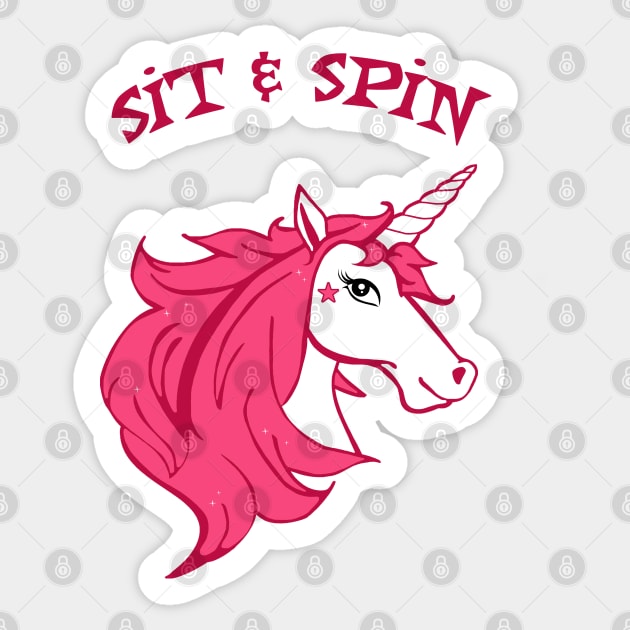 Rude Unicorn Sticker by rachybattlebot